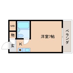 平城駅 徒歩1分 1階の物件間取画像